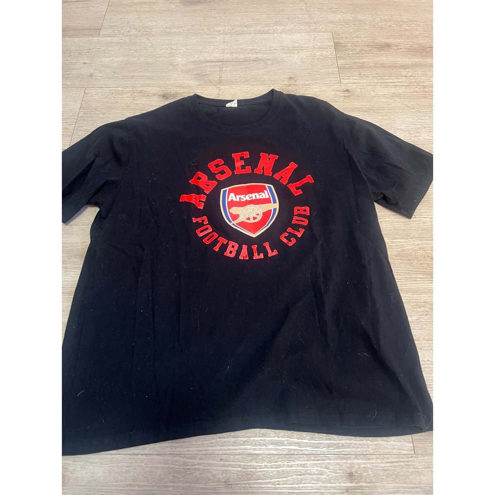 Arsenal Football Club Black T Shirt Men's Size L Short Sleeve‎ Soccer